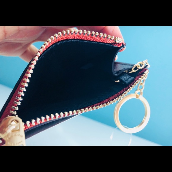 Sold Coach mini ID skinny pouch in checkered heart - Picture 5 of 5